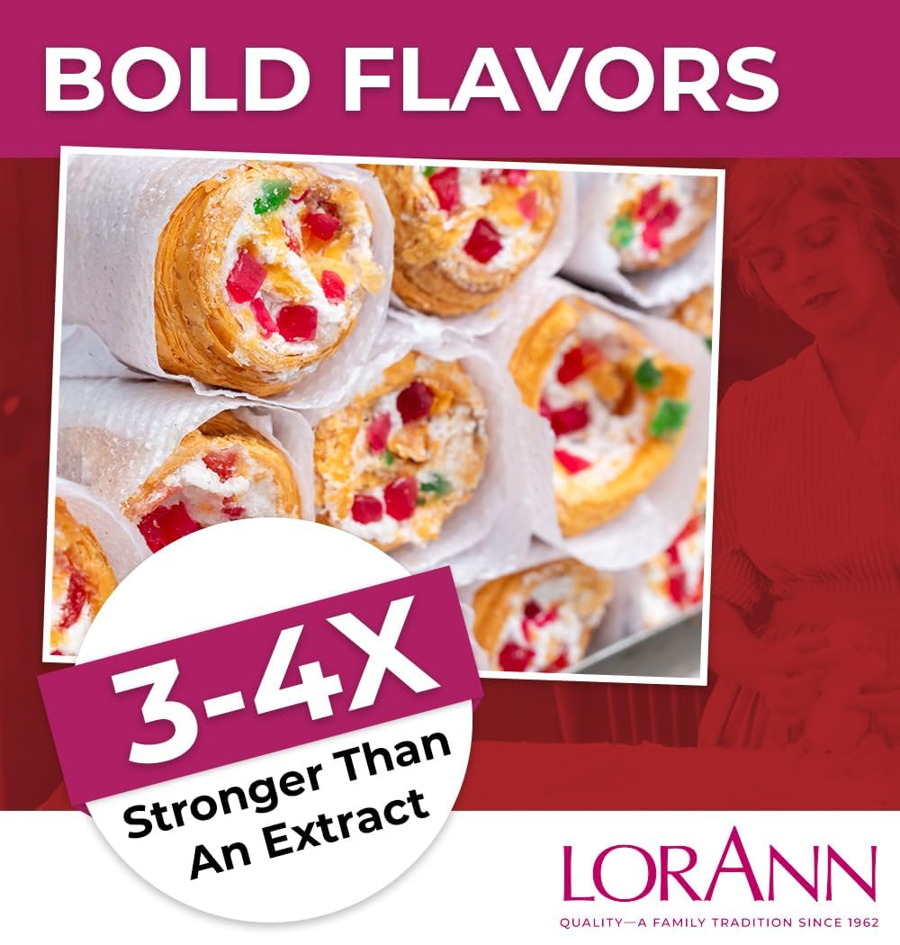 LorAnn Oils Super Strength Flavoring - Used For Candy Making, Flavoring, Baking, Hard Candy, & Flavor Oils - Bold, Natural Flavors 4X Stronger Than Extracts - Tutti Frutti, Pack of 2, 0.125 fl oz