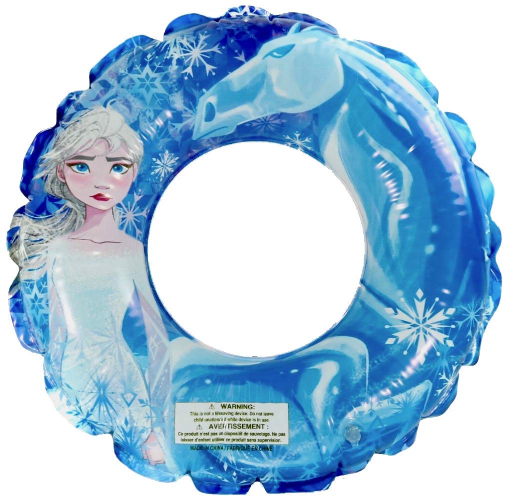 Disney Frozen 2 Themed Pool Party Toys Inflatable Swim Ring, for Summer Parties and Gift, Water Fun for All Disney Elsa Anna Olaf Fans