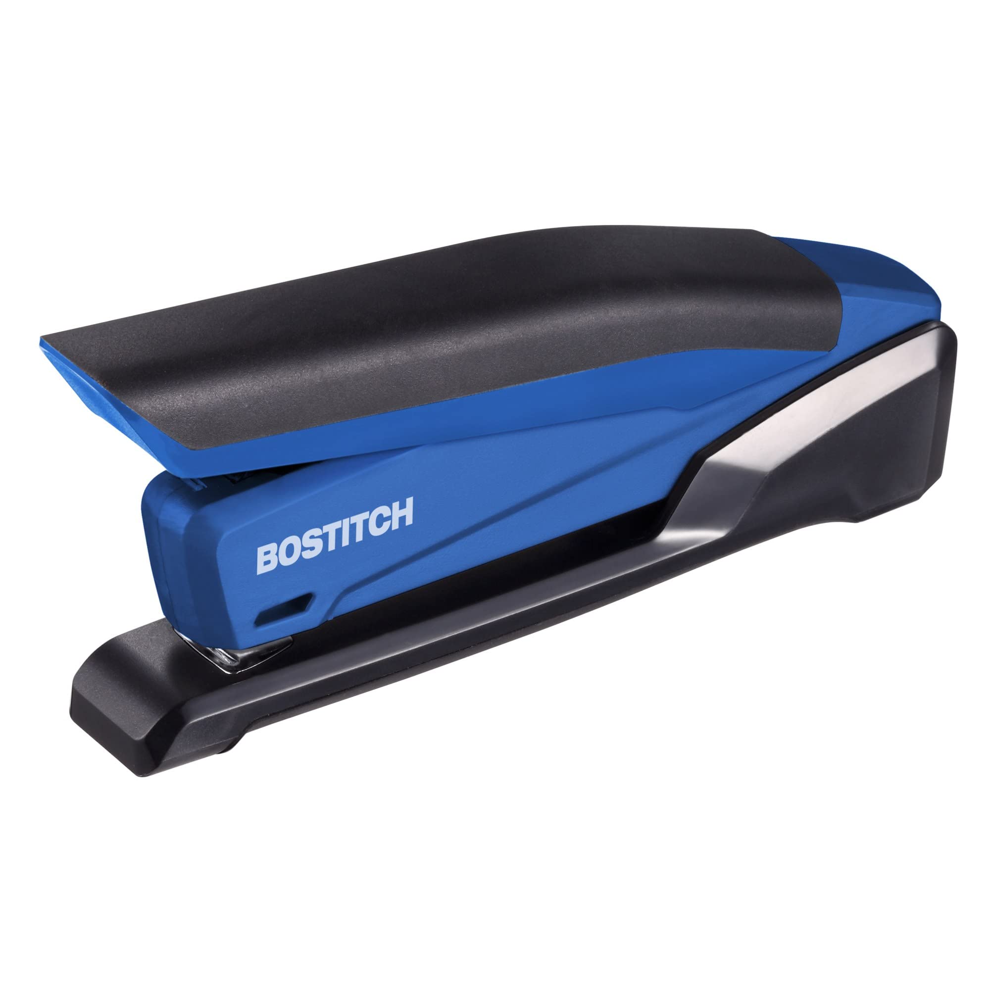 Bostitch Office InPower Spring-Powered Desktop Stapler, 20 Sheet Capcity, Built in Remover, Blue (1122)
