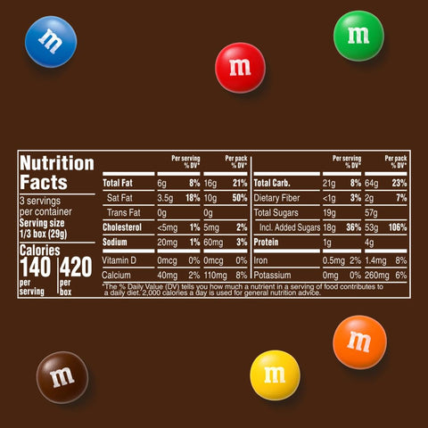 M&M'S Milk Chocolate Candy Theater Box, 3.1 oz Box
