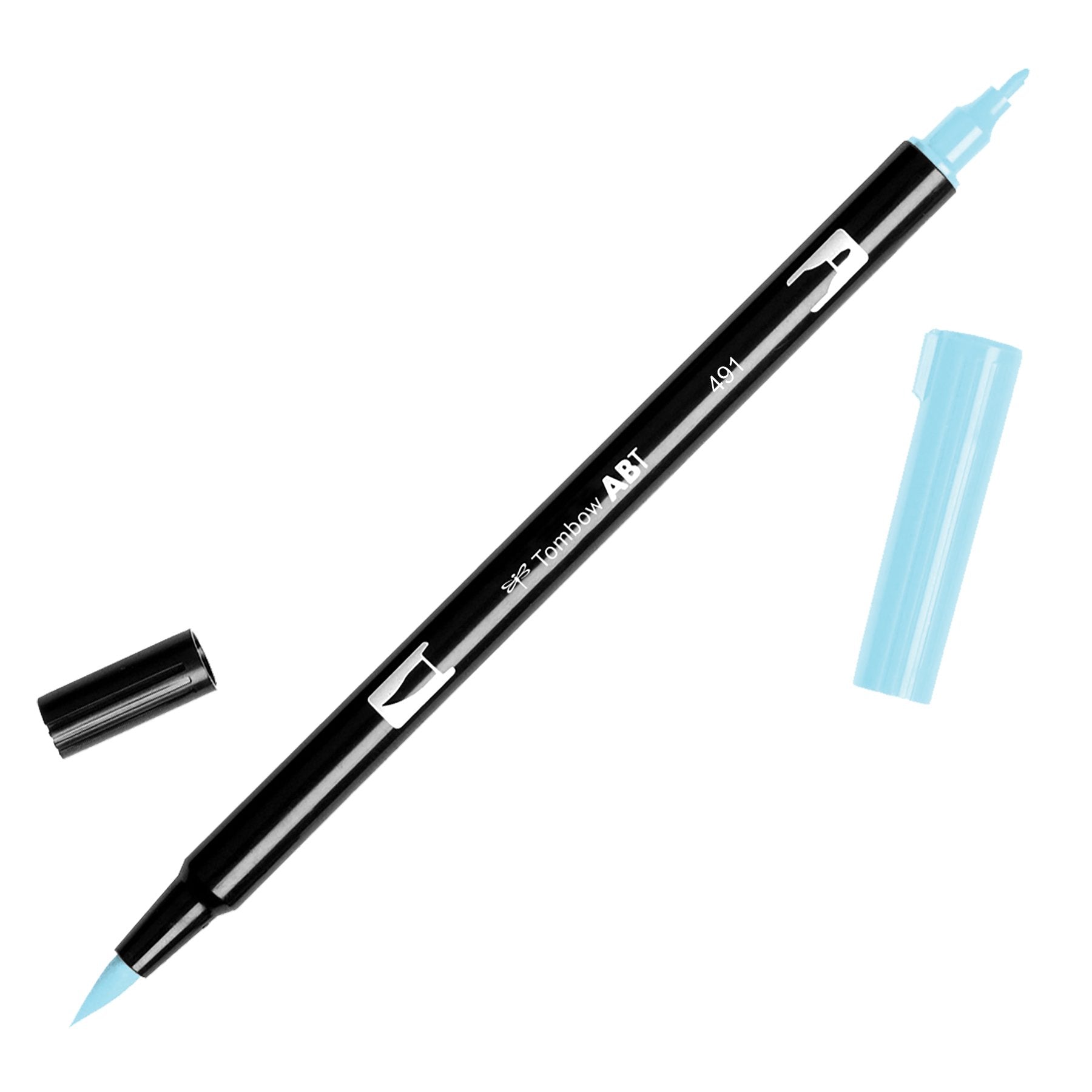 Tombow Dual Brush Pen Art Marker, 491 - Glacier Blue, 1-Pack