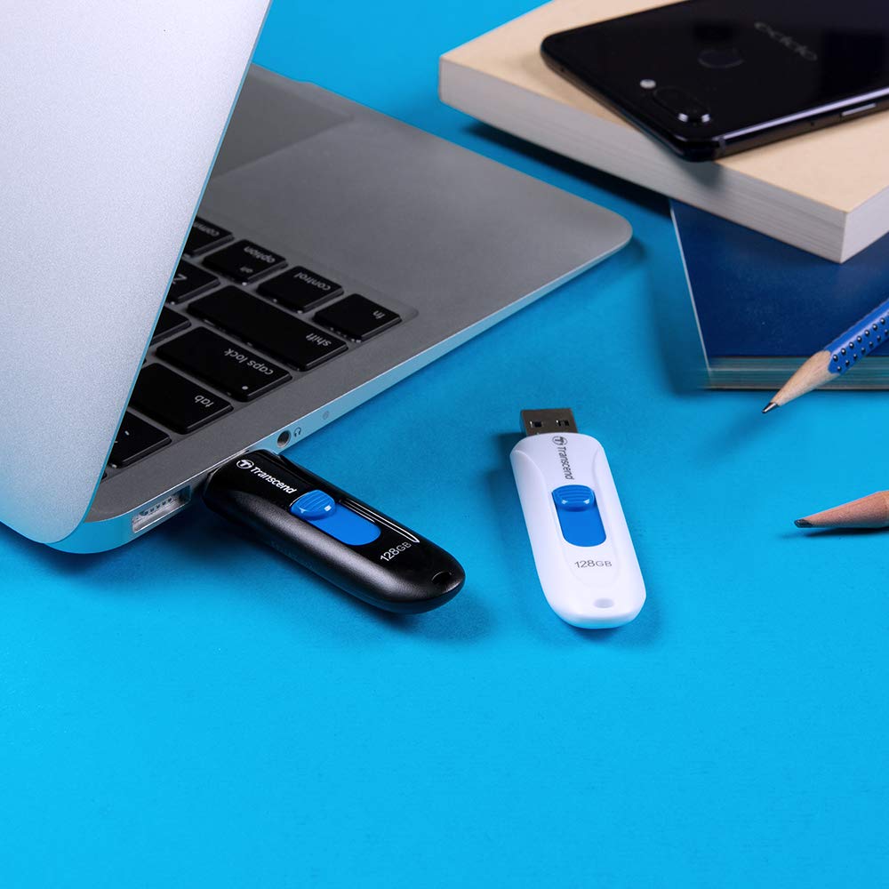 Transcend 64GB JetFlash 790 USB 3.0 Flash Drive (TS64GJF790K), Black