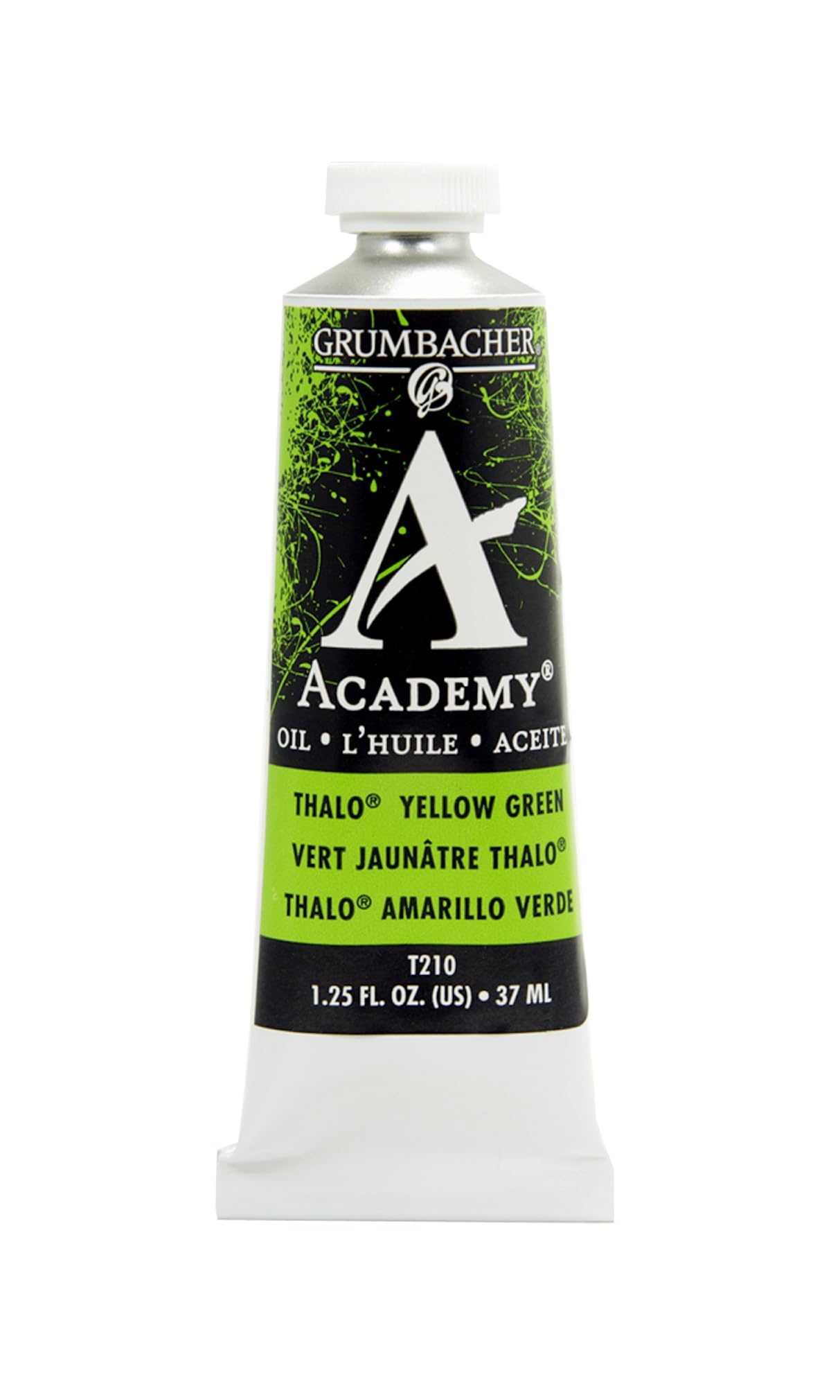 Grumbacher Academy Oil Paint, 37ml/1.25 Ounce, Thalo Yellow Green (T210)