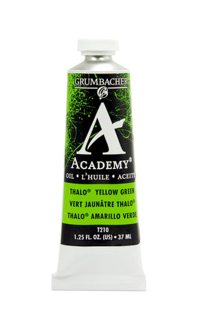 Grumbacher Academy Oil Paint, 37ml/1.25 Ounce, Thalo Yellow Green (T210)
