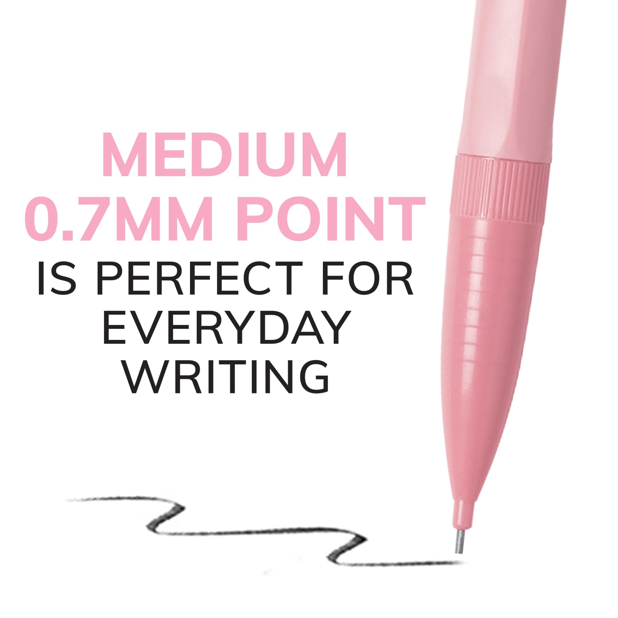 BIC® Xtra-Smooth Mechanical Pencils, Medium Point, 0.7 mm, #2 Lead, Assorted Pastel Barrel Colors, Pack Of 24 Pencils