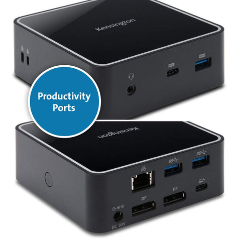 Kensington SD2400T Thunderbolt 3 Docking Station - 85W PD - Dual 4K for Windows and Mac - TAA Compliant (K38390NA)