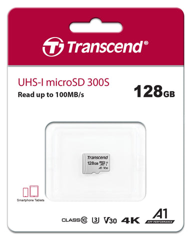 Transcend 128GB microSDXC Micro SD Card A1 V30 UHS-I U3 C10, Up to 100MB/s, 4K UHD Video Memory Card for Nintendo-Switch/Steam Deck/ROG Ally/MSI Claw/GoPro/DJI/Insta360/Action Camera