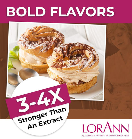 LorAnn Oils Super Strength Flavoring - Used For Candy Making, Flavoring, Baking, Hard Candy, & Flavor Oils - Bold, Natural Flavors 4X Stronger Than Extracts - Pralines & Cream, 0.125 fl oz