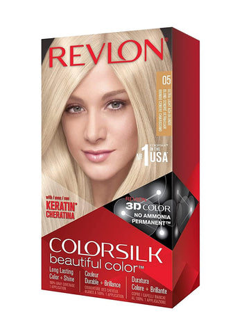 Revlon ColorSilk Beautiful Color, [05] Ultra Light Ash Blonde 1 ea (Pack of 3)