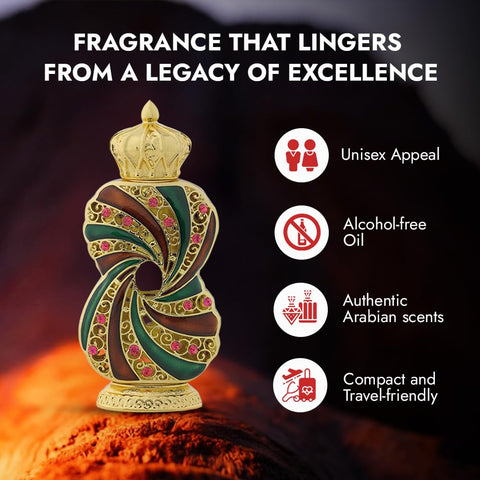 Al Haramain Tanasuk Concentrated Perfume Oil for Unisex, 0.41 Ounce / 12ml