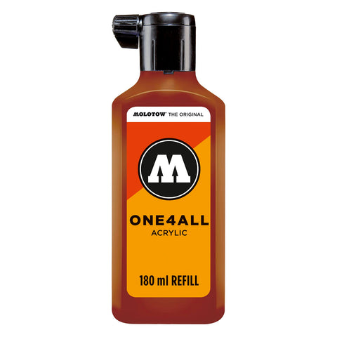 MOLOTOW ONE4ALL Acrylic Paint Refill, For Molotow ONE4ALL Paint Marker, Lobster, 180ml Bottle, 1 Each (692.010)
