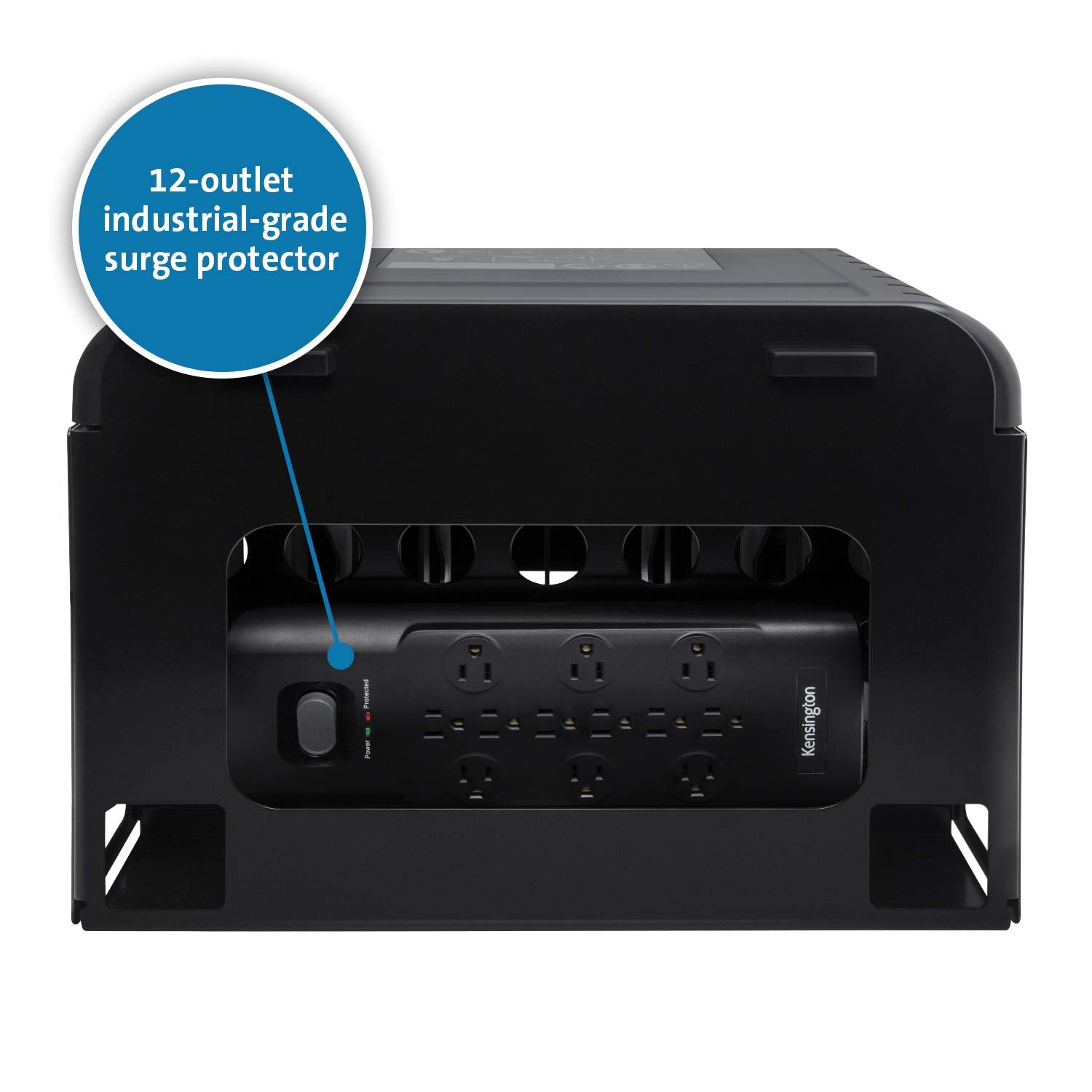 Kensington 12-Device Laptop & Tablet AC Charging Station for Up to 14 inch Laptops - Metal Storage Cart for Chromebook, Surface Pro, MacBook, iPad, with Cord Organizer & 12 Outlets, K62878NA