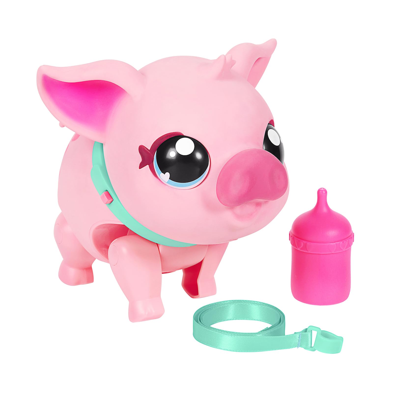 Little Live Pets My Pet Piggly The Toy Pig, Interactive Walking Pig Toy with 25+ Sounds and Detachable Leash, Pigs Toys for Kids of Ages 5+