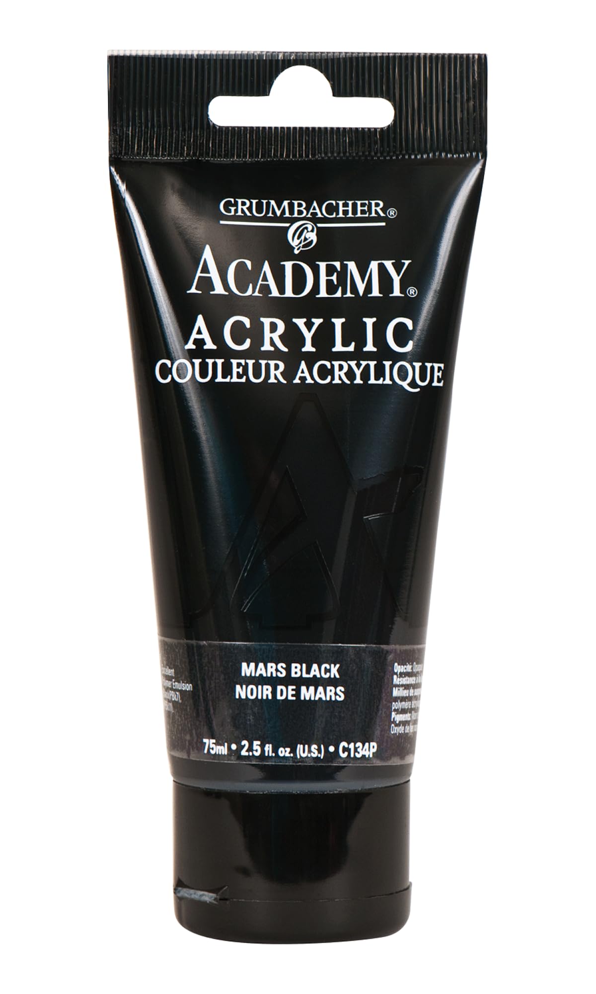 GRUMBACHER Academy Acrylic Paint Color: Mars Black, Size: 254 oz (C134P)