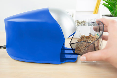 Bostitch Office QuietSharp Executive Heavy Duty Electric Pencil Sharpener for 65% Faster Sharpening and 6X Longer Cutter Life - Colored Pencil Compatible, Blue