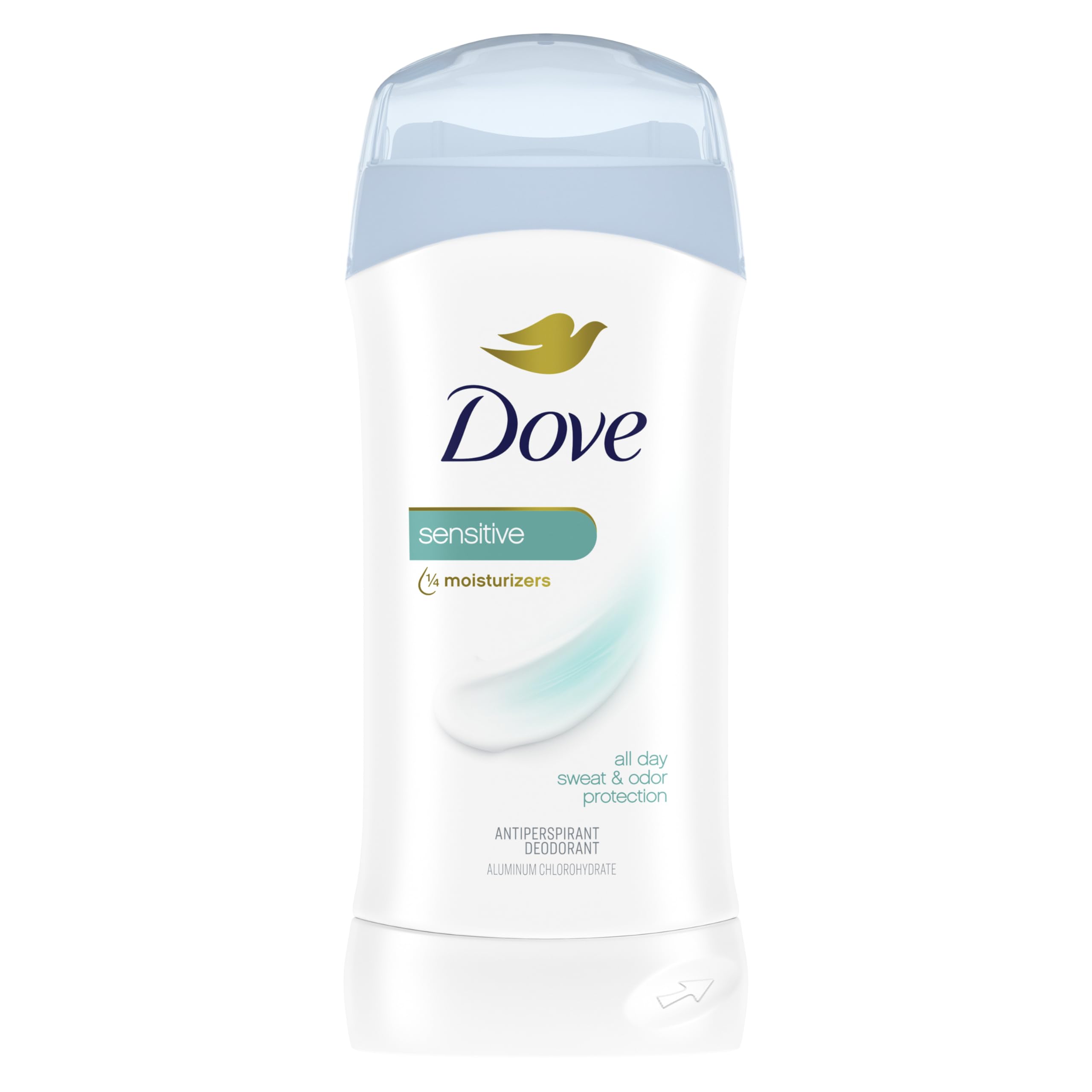 Dove Invisible Solid Antiperspirant Deodorant Stick Sensitive for Women, For 48H Underarm Sweat & Odor Protection 2.6 oz