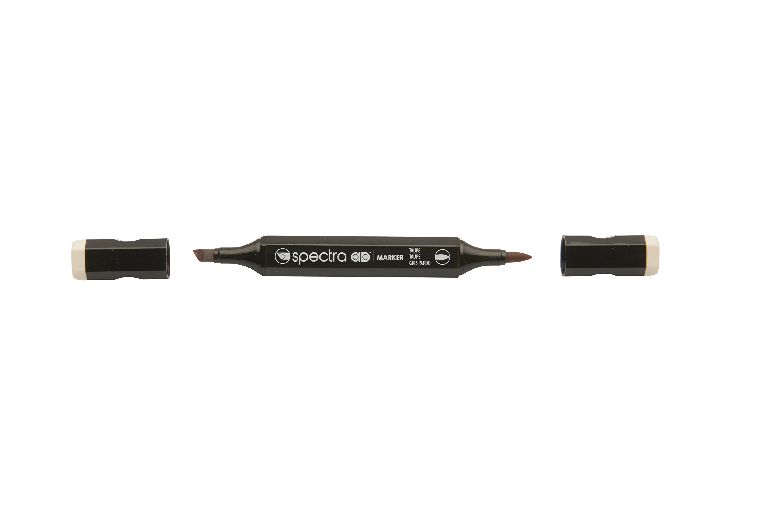 AD Marker Chartpak Spectra, Tri-Nib and Brush Dual-Tip, Taupe, 1 Each (S050AD)