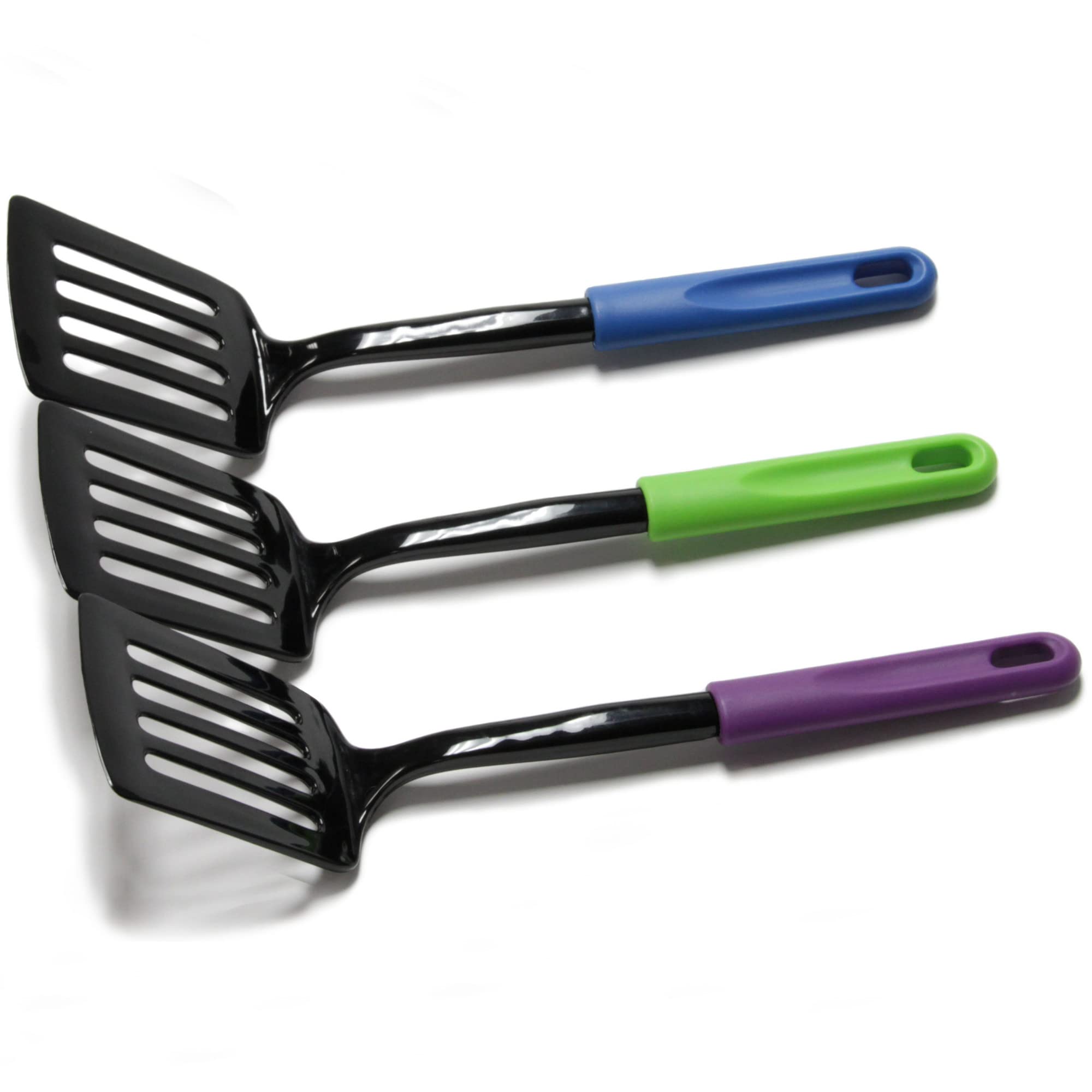 Chef Craft Basic Nylon Spatula/Turner, 11.5 inch, Blue/Black