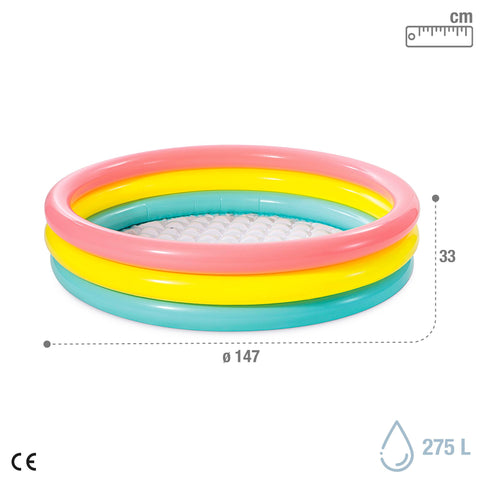 Intex Kiddie Pool - Kid's Summer Sunset Glow Design - 58" x 13"