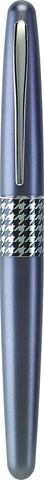 PILOT MR Retro Pop Collection Fountain Pen in Gift Box, Gray Barrel with Houndstooth Accent, Fine Point Stainless Steel Nib, Refillable Black Ink (91435)