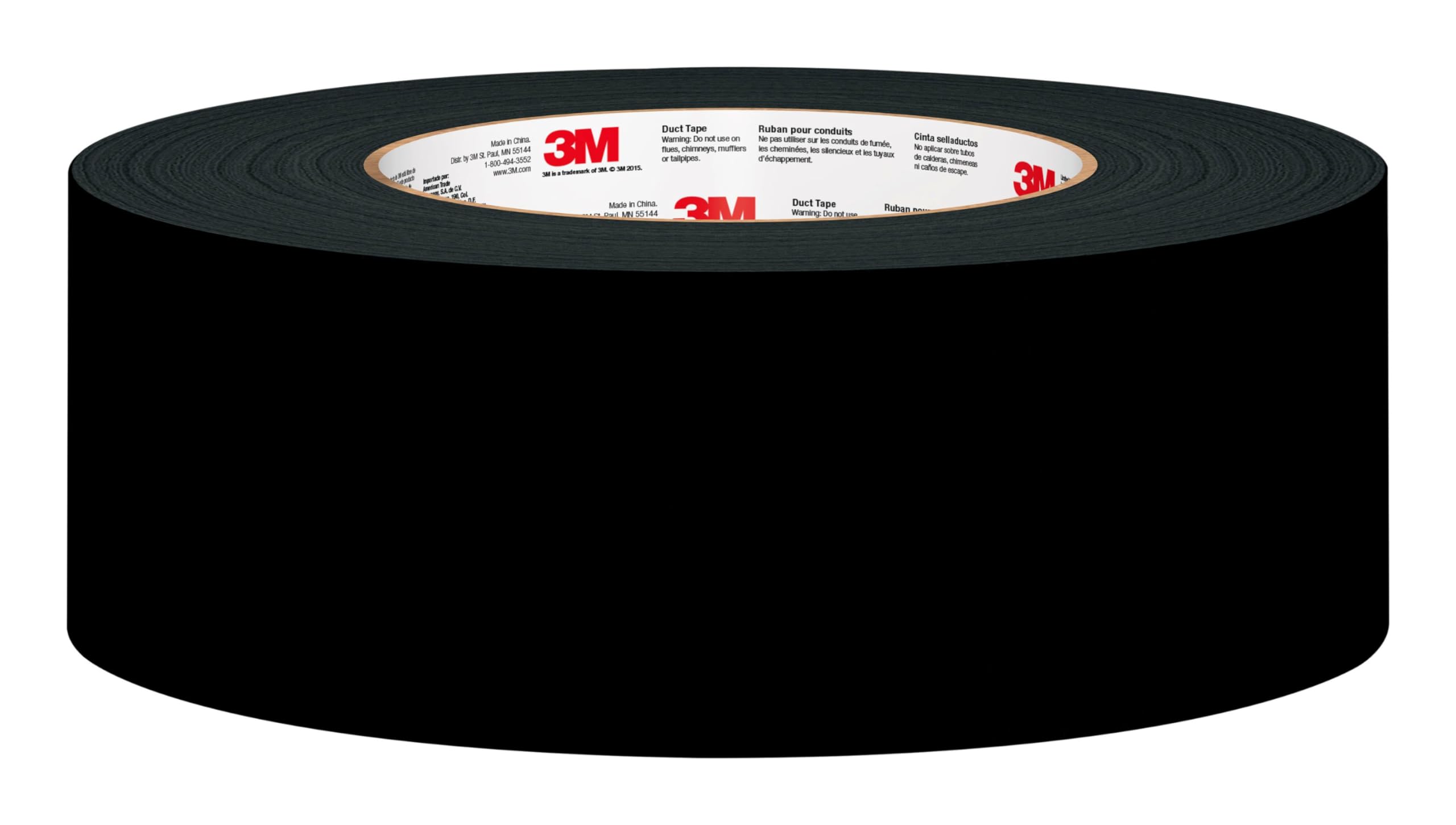3M Multi-Use Colored Duct Tape Black, 1.88 Inches by 60 Yards, 3960-BK, 1 roll