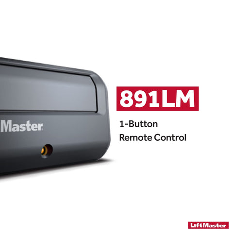 LiftMaster 891LM Security+ 2.0 1-Button Gate Operator Remote Control with Visor Clip - Compatible only with Security+ 2.0 LiftMaster gate openers with Yellow Round Learn Button and Yellow Antenna