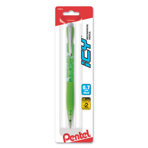 Pentel Icy Automatic Pencil, (0.7mm), Assorted Barrels, Color May Vary, 1 Pack (AL27TBP)
