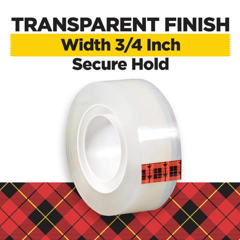 Scotch Super-Hold Tape, 10 Rolls, Transparent Finish, 50% More Adhesive, Trusted Favorite, 3/4 x 800 Inches, Boxed (700S10)