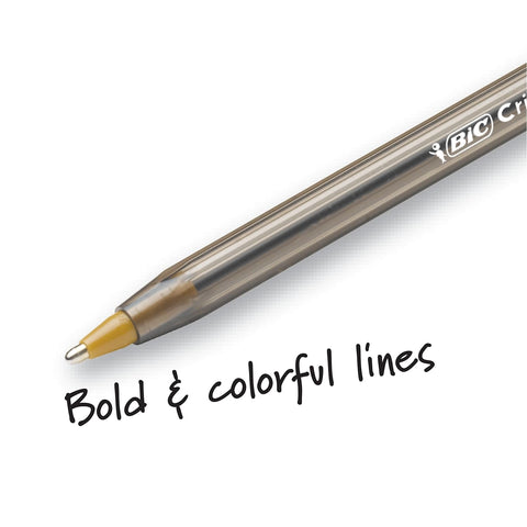 BIC Cristal Xtra Bold Ballpoint Pens, Bold Point (1.6mm) For Vivid And Dramatic Lines, Blue Ink, 24-Count Pack, Perfect Ink Pens