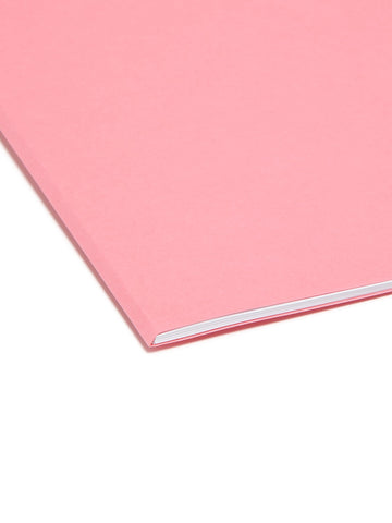 Smead SuperTab File Folders, Oversized 1/3-Cut Tab, Letter Size, Dark Pink, 12 per Pack (11819)