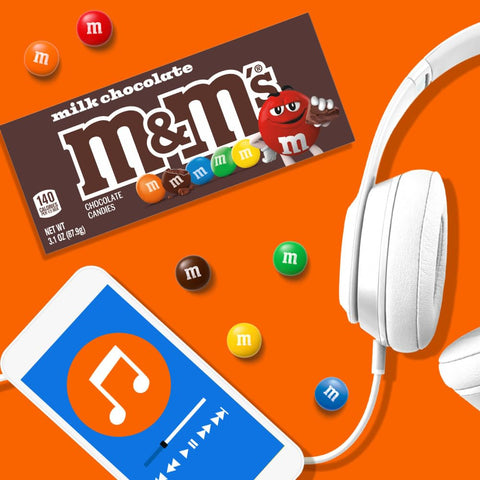 M&M'S Milk Chocolate Candy Theater Box, 3.1 oz Box