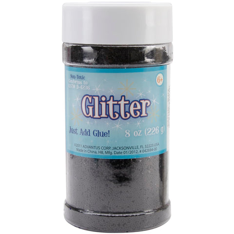 Sulyn 8 oz. Glitter Jar - Black Metallic