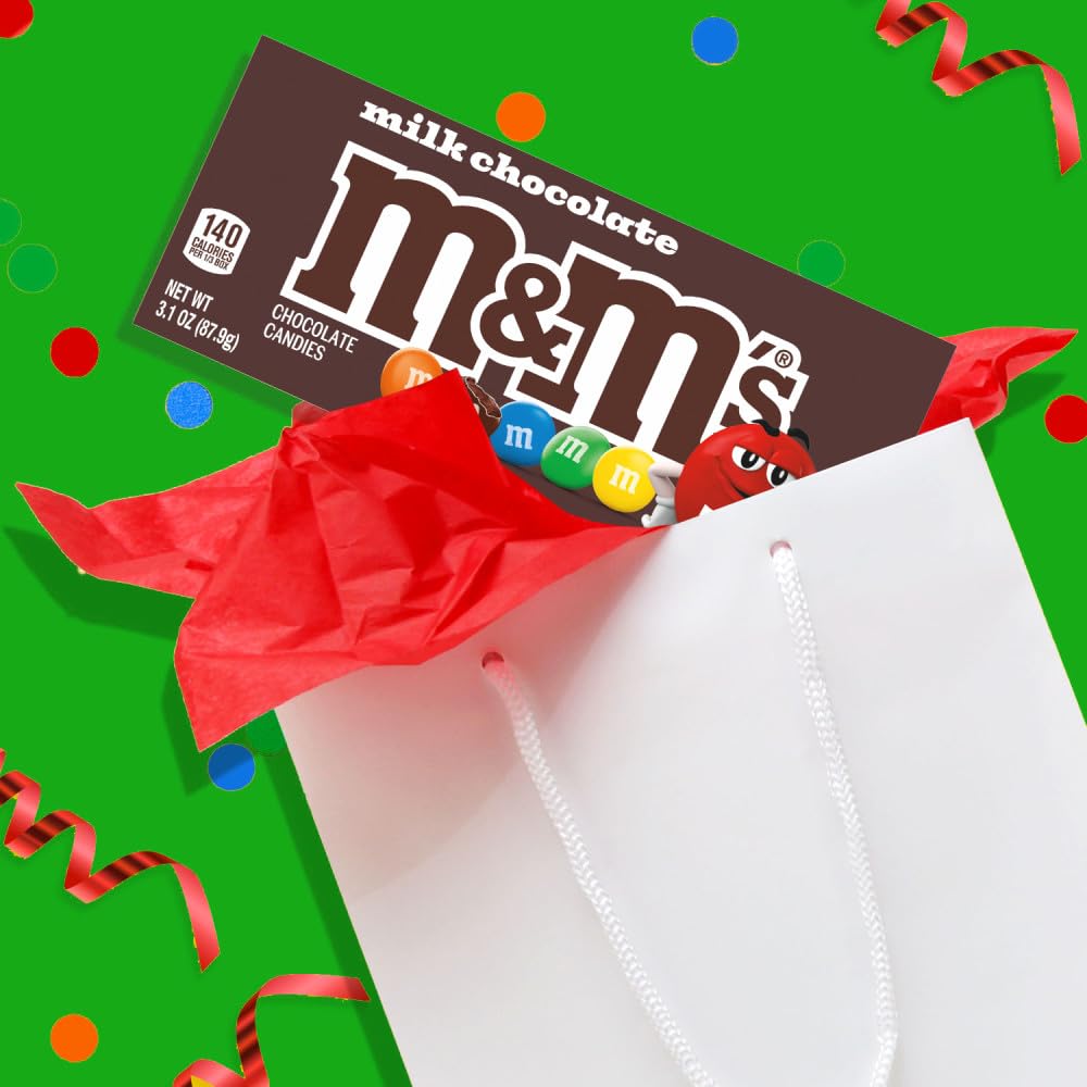 M&M'S Milk Chocolate Candy Theater Box, 3.1 oz Box