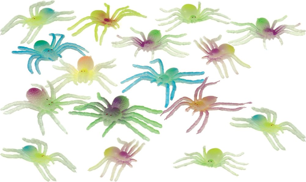 U.S. Toy Glow in The Dark Spiders