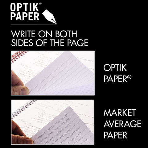 Black n' Red Notebooks, Business Journals, 3 Pack, 11-3/4" x 8-1/4", 96 Sheets, Ruled, Optik Paper, Hardcover, Casebound, Black (400123487)