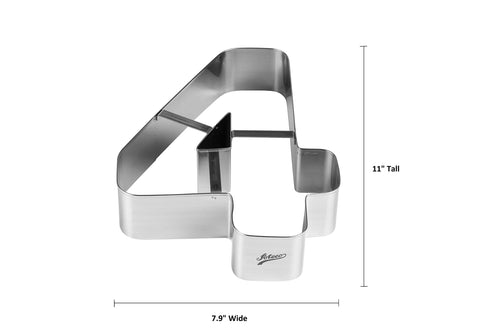 Ateco Extra Large Number 4 Cake Cutter