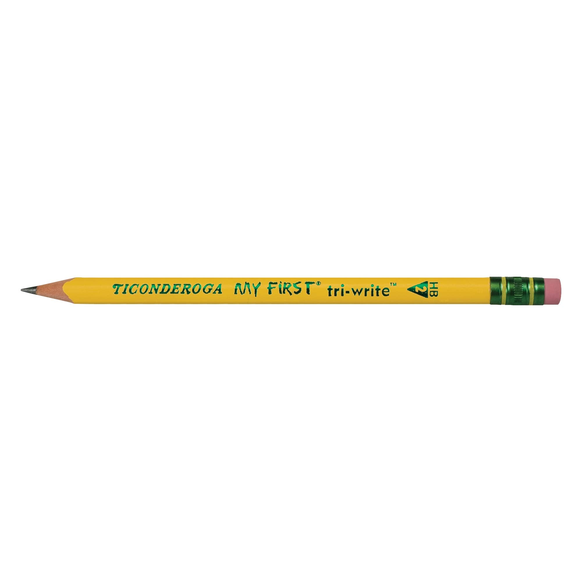 Ticonderoga My First Tri-Write Wood-Cased Pencils (36 Count) and Ticonderoga My First Wood-Cased Pencils (12 Count)