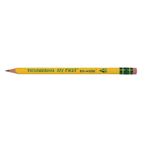 Ticonderoga My First Tri-Write Wood-Cased Pencils (36 Count) and Ticonderoga My First Wood-Cased Pencils (12 Count)