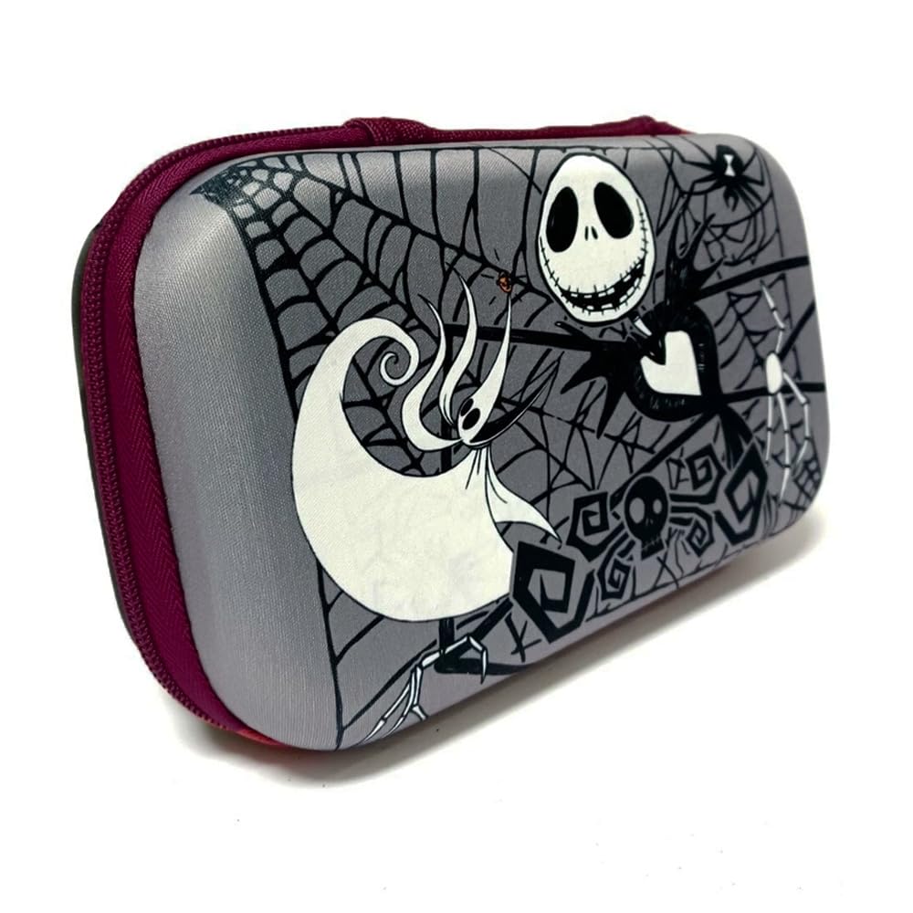 Disney Nightmare Before Christmas Molded EVA Pencil Case Jack Zero and Oogie Boogie Zippered School Supply Pouch