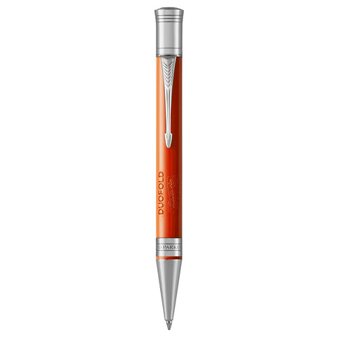 PARKER Duofold Ballpoint Pen, Classic Big Red Vintage with Medium Point Black Ink Refill