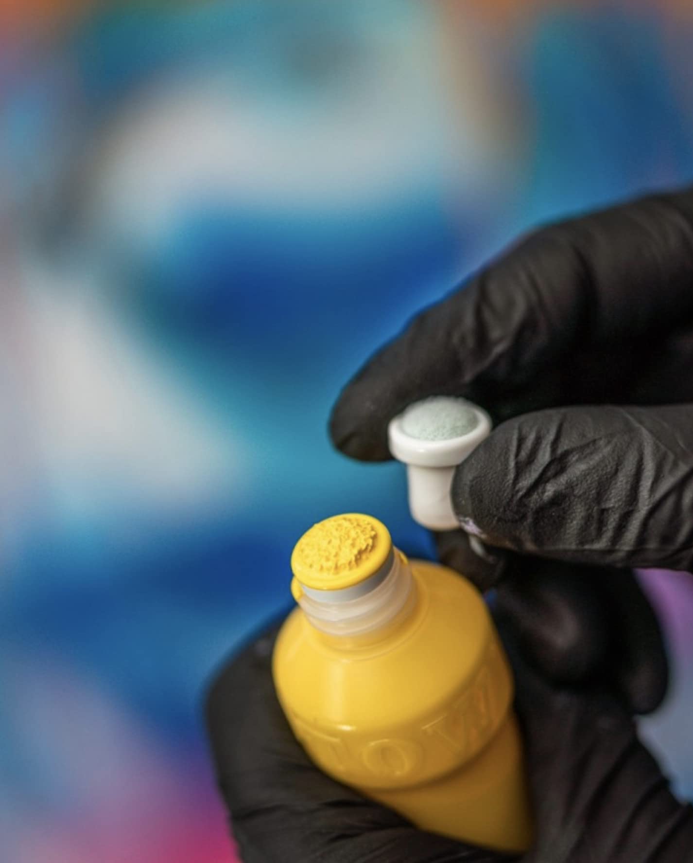 Molotow DRIPSTICK Empty Squeeze Bottle Marker, Reusable and Refillable with Any Paint Ink Color, 10mm Nib, Holds 70ml (830.203), Black