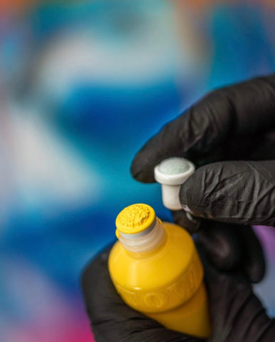 Molotow DRIPSTICK Empty Squeeze Bottle Marker, Reusable and Refillable with Any Paint Ink Color, 10mm Nib, Holds 70ml (830.203), Black