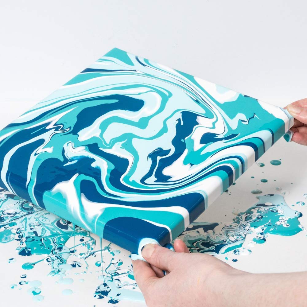 FolkArt Pre-Mixed Acrylic Pouring Paint, 8 oz, Aqua