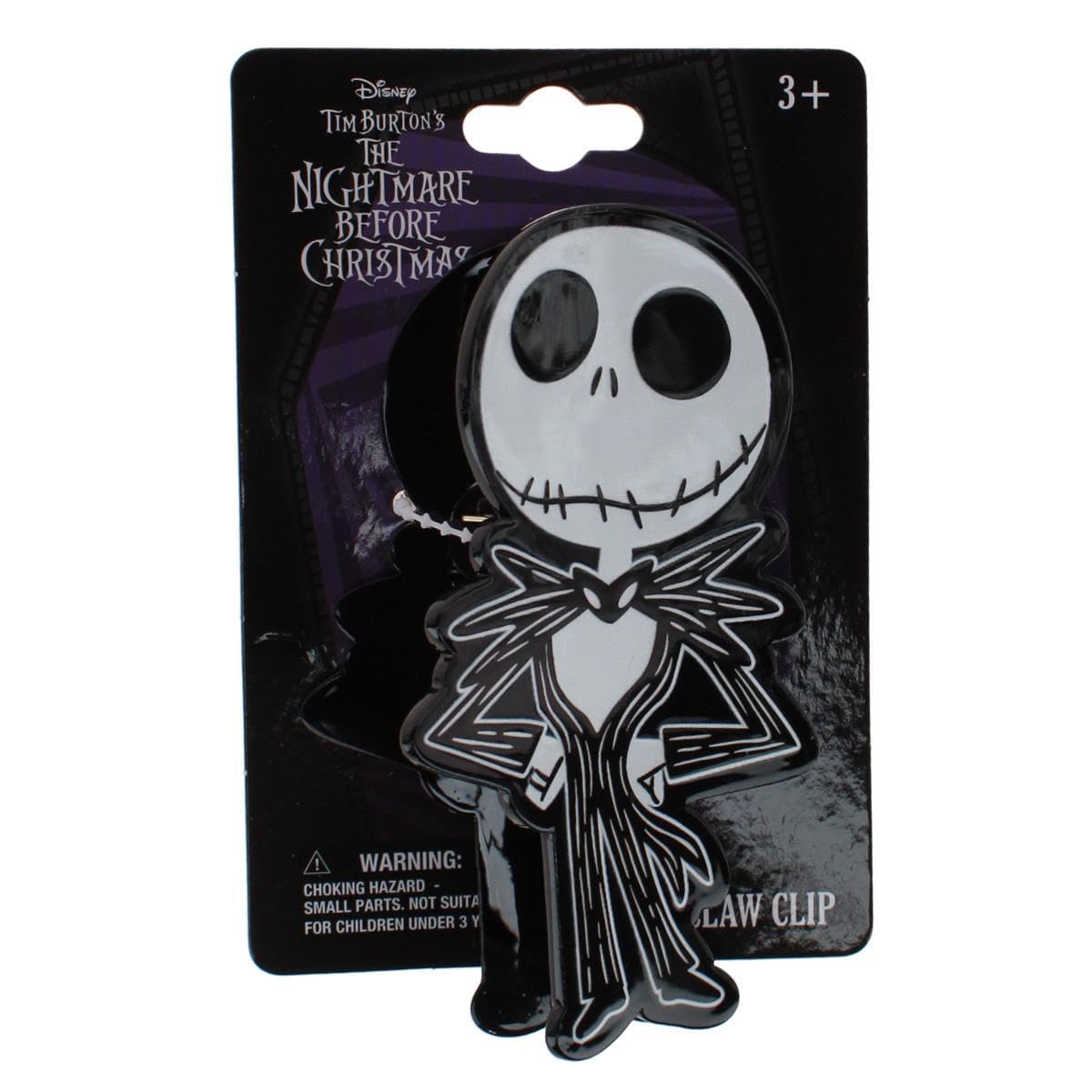 HER Premium Butterfly Nightmare Before Christmas Jack Skeleton Character Large Hair Clip - One Cute Hair Clip for Girls - Hair Accessories for Toddlers Little Girls Birthday Party Gifts, Ages 3+