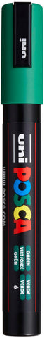 uni POSCA PC-5M Water-Based Paint Markers, Reversible Medium Tip (1.8-2.5mm), Green