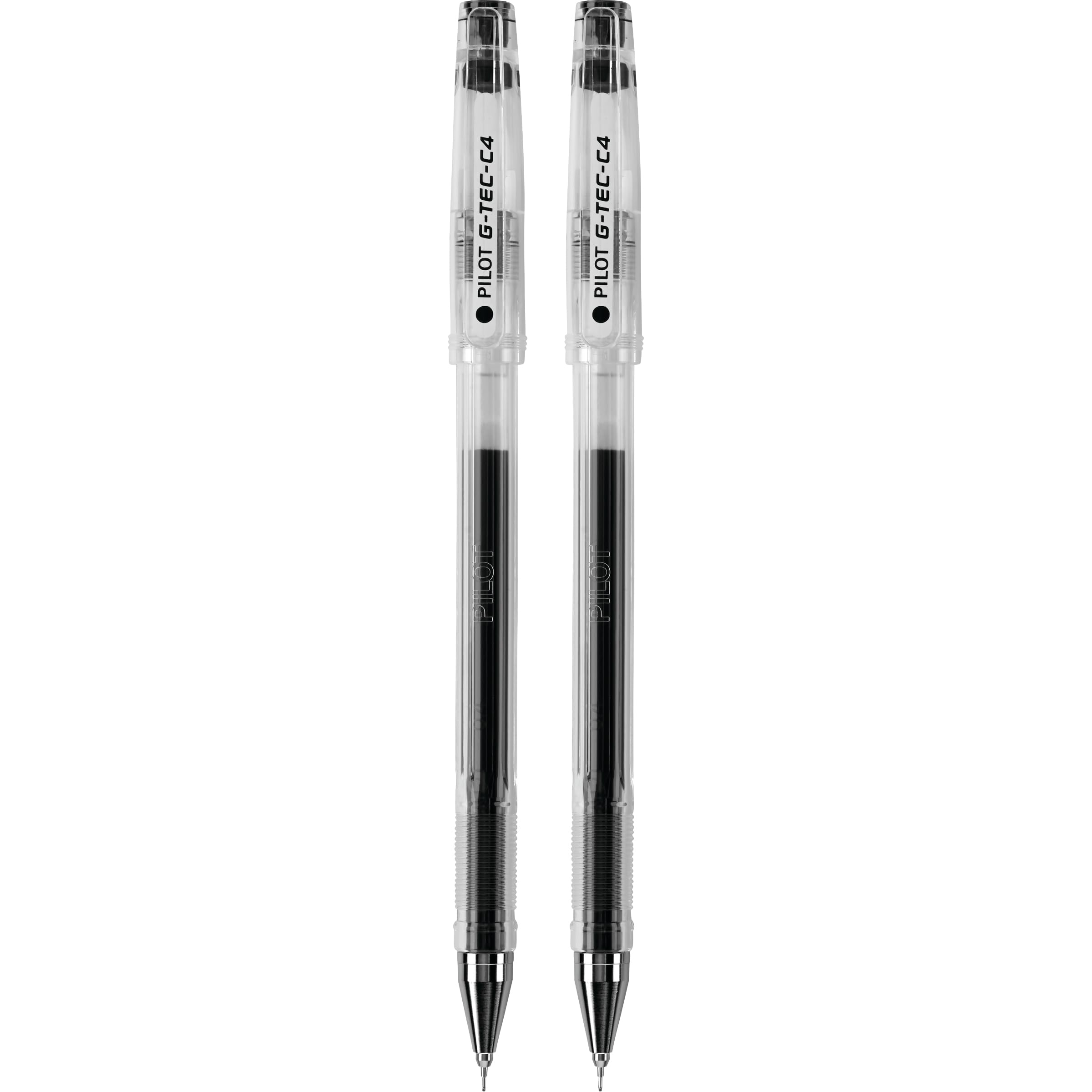 PILOT G-Tec-C Gel Ink Rolling Ball Pens, Ultra Fine Point (0.4mm), Black Ink, 2-Pack (35481)