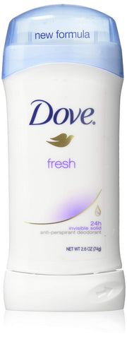 Dove Deodorant 2.6 Ounce Invisible Solid Fresh (76ml) (3 Pack)