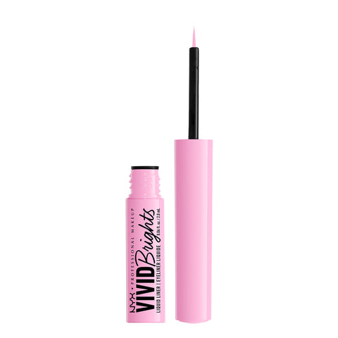 NYX PROFESSIONAL MAKEUP Vivid Brights Liquid Liner, Smear-Resistant Eyeliner with Precise Tip - Sneaky Pink