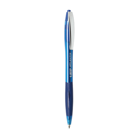BIC Glide Blue Retractable Ballpoint Pens, Medium Point (1.0mm), 2-Count Pack, Ultra Smooth Writing Blue Pens