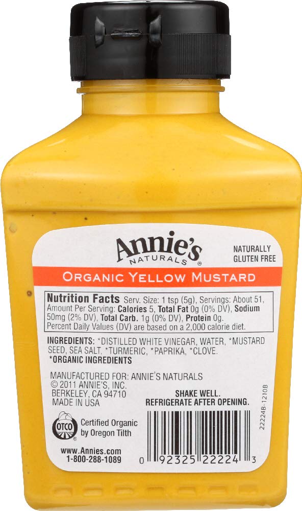 Annie'S Naturals Organic Horseradish Mustard ( 12x9 OZ) ( Value Bulk Multi-pack)